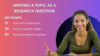 Writing a Topic as a Research Question, with Examples and Keywords