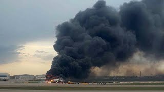 Russie : au moins 41 morts dans l'incendie d'un avion à Moscou