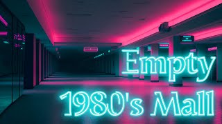 EMPTY 1980s Mall Vaporwave / Retrowave Ambience [ Relaxing, Sleeping, Working, Studying ]