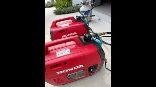 Honda EU2200I Generator Propane Conversion by GenConnex Quick RV Load Test and Demo