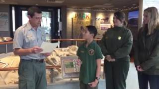 Junior Ranger Tigran: NPS Centennial Volunteer Challenge Award