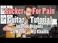 Sucker For Pain - Lil Wayne, Wiz Khalifa & Imagine Dragons | Guitar Tutorial