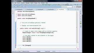 Java util ArrayDeque getLast Method