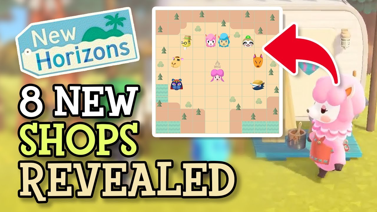 Animal Crossing New Horizons: 8 NEW SHOPS Revealed (2.0 Update) - YouTube