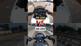 Pulsar RS 200 vs NS 200 🔥 Gear Challenge #shorts #ns200