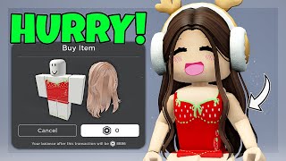 HURRY! FREE HAIR AND ITEMS ON ROBLOX 🎄