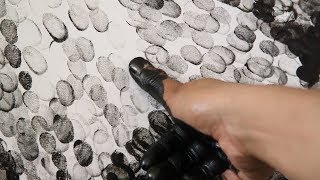 This Artist Turned Her Own Hair And Thumbprints Into Art