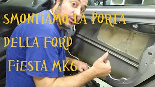 how to disassemble Ford fiesta 6 MKVI series - tutorial panel