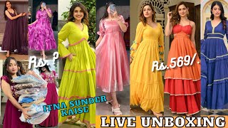 Huge *Trendy* Long Summer Dress Haul From Flipkart 😍 | Omg 😱 Isse Acha Kuch Nhi Ho Skta 😝|Under Rs.?