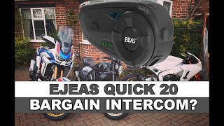 Bargain Motorcycle Intercom System? Ejeas Quick 20 Rider Communication System | Cheaper than Sena