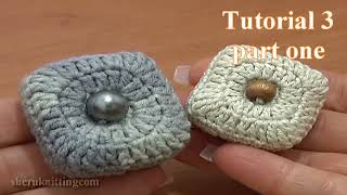 Stuffed Square Button Crochet Tutorial 3 Part 1 of 2 Crochet Increase Stitches