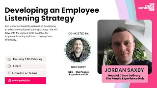 Developing an Employee Listening Strategy: With downloadable workbook