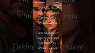 Baarish Aayi Hai-Lyrics l Stebin Ben & Shreya Ghoshal l #shorts