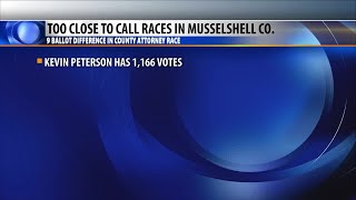 Musselshell County sheriff race too close to call