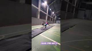 Latihan sepatu roda silde gagal coba lagi sampe bisa | trik back slide, savana, toe soul