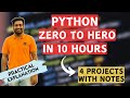 Learn Python in just 1 day | Python Course for Beginners with Projects #abhishekveeramalla