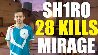 SH1RO 28 KILLS 1.65 K/D MIRAGE FACEIT DEMO