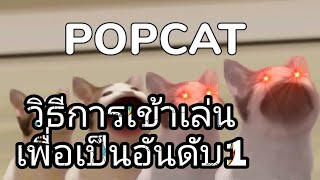 PopCatวิธีการเข้าเล่นเพื่อเป็นอันดับ1และมันคืออะไร