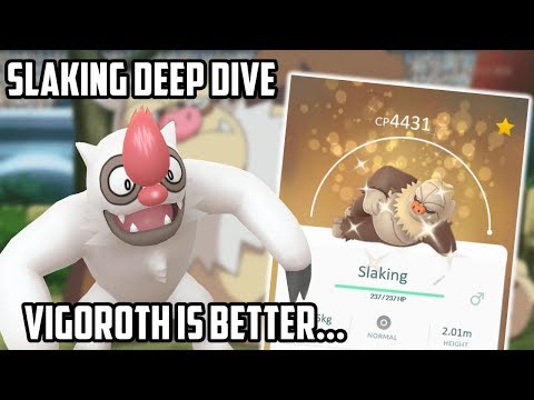 Slaking Deep Dive In Pokemon Go (Vigoroth Is Better…)