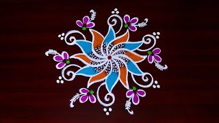 Puratasi Madham Kolam #rangoli (22-09-2023)By AnithaRangoli|🌼rangoli|🌺Kolam|🌻Muggulu|🌹kolamdesigns💐