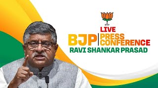 LIVE: BJP MP Ravi Shankar Prasad Addresses Press Conference | New Delhi | BJP HQ