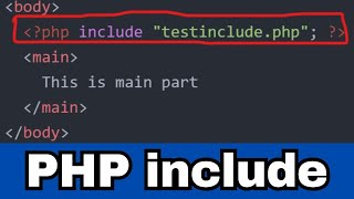 #09 Using the Include Function in PHP | PHP Tutorial for Beginners