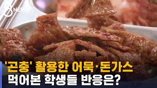 식용 곤충 활용한 어묵·돈가스…학생들 반응은? / SBS