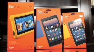New Amazon Fire Tablets With Alexa (2017) Fire 7 vs Fire HD 8 vs Fire Kids Edition