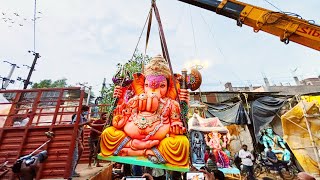 Mini Balapur Ganesh Grand Aagman😱 | Bangalore Ganesh Aagman | Dhoolpet Ganesh Transporting Bangalore