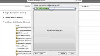 How to add framework to xcode 5