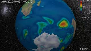 Global WRF simulation