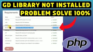 GD Library not Installed in PHP | #gdlibrary #php #technicalhouse88