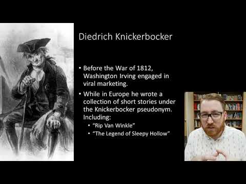 What literary devices are used in Rip Van Winkle?