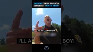 Sheriff Interrupts Traffic Stop to Show “Who’s Boss”… #police #cops