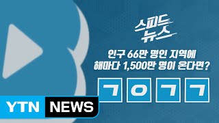 [스피드뉴스] 인구 66만 명인 지역에 해마다 1,500만 명이 온다면? / YTN