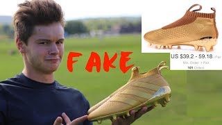 Testing out FAKE DHgate Ace 16+ Soccer Cleats