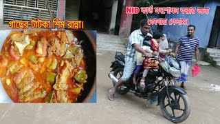 NID  সংশোদন করার জন্য কোথাই গেলাম | পাঙ্গাস মাছ দিয়ে  গাছের শিম রান্না  করলাম |RabeyaAktherTaslima