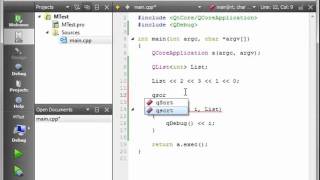 C++ Qt 43 - qSort Algorithm