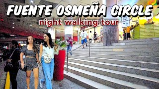 🔥[HD #CEBU 🇵🇭 ] NIGHT WALKING TOUR OF FUENTE OSMEÑA CIRCLE: THE MAGIC OF UPTOWN CEBU | June 2023