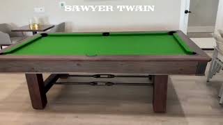 Rustic Pool Table with Southern Charm. The Brunswick Billiards Canton Pool Table