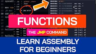How to Make Functions in Assembly: The JMP Command | Beginner Assembly Tutorial | x86-64 Assembly