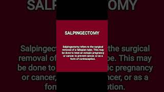 Salpingectomy/laproscopy surgery/abdominal surgery/removal of fallopian tube/ectopic pregnancy