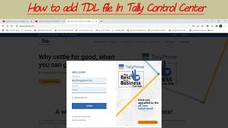 How to Add TDL File in Tally Control Center