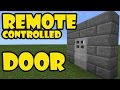 REMOTE CONTROLLED DOOR TUTORIAL | Minecraft PE Redstone Contraption #pinoyyoutubersrule