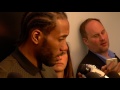 Kawhi Leoanrd Postgame Interview   Rockets vs Spurs   Game 1   May 1, 2017   2017 NBA Playoffs