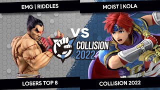 Collision 2022 - Riddles (Kazuya) vs Kola (Roy) - Top 8 - Losers Round 3