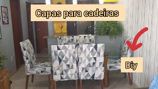 #DECORAÇÃO #FAÇAVOCÊMESMO Como fazer capa para cadeira feita a mão / Passo a passo/ Fácil e barato