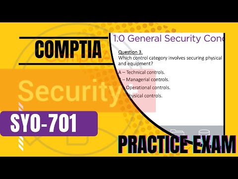 CompTIA Security+ practical test OBJ 1.1