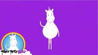 The Unicorn Song For Kids | Sing-Along Unicorn Song For Toddlers - Lyric Video | Tiny Totz Kidz