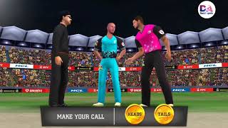Brisbane heat vs sendey sixers gameplay 2020, cricket videogames 2020, cricket game commentary 2020,
